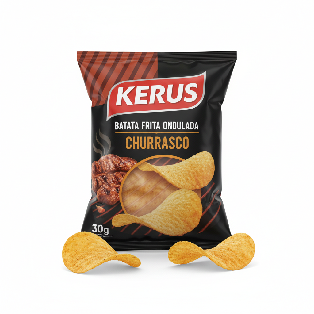 Batata frita ondulada kerus churrasco 30g