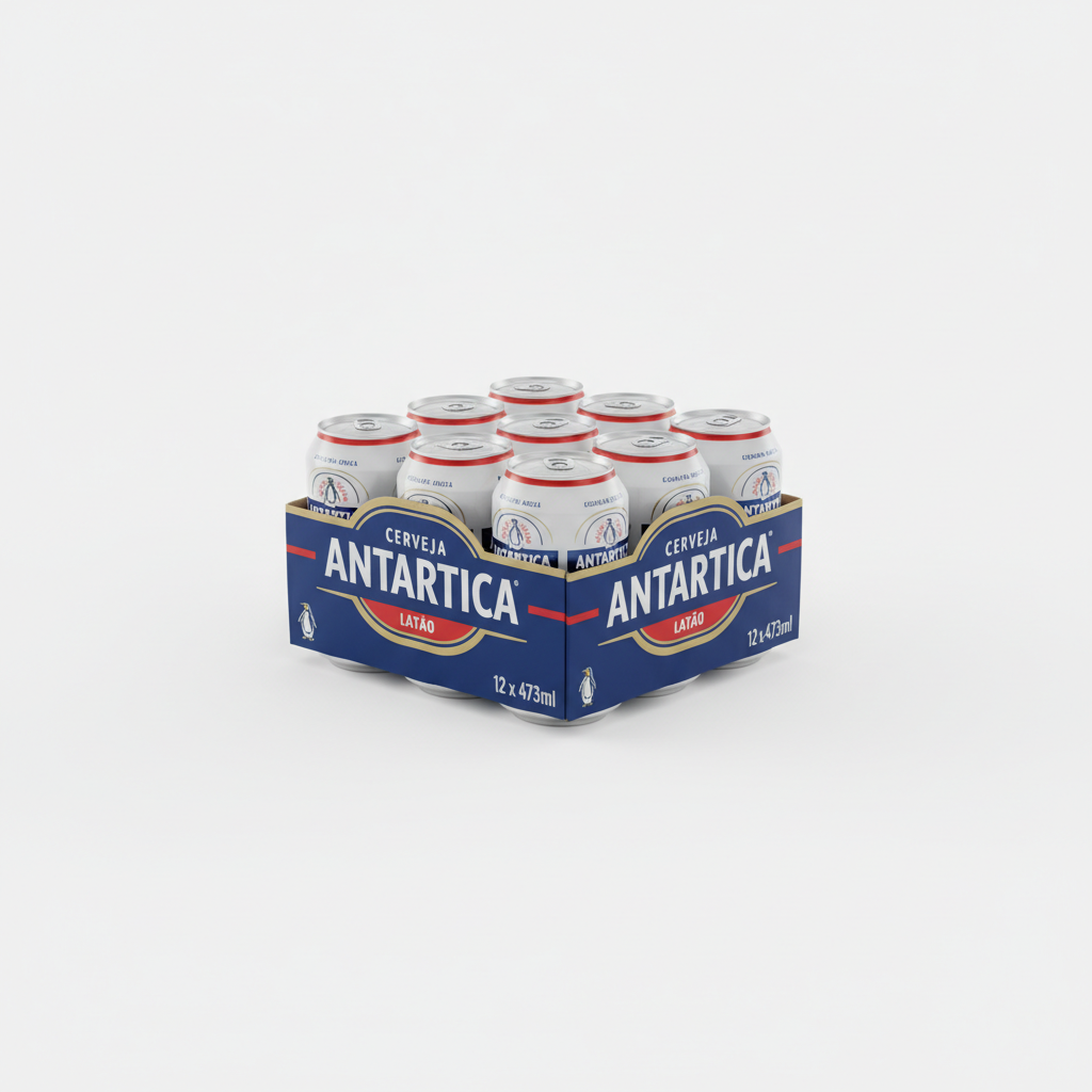 Cerveja Antarctica latão 12x473ml