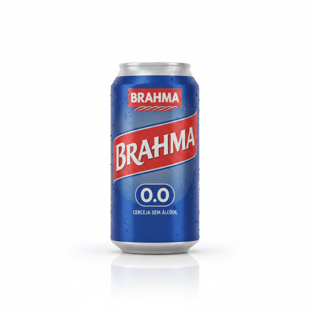 Cerveja brahma 0.0 lata 350ml
