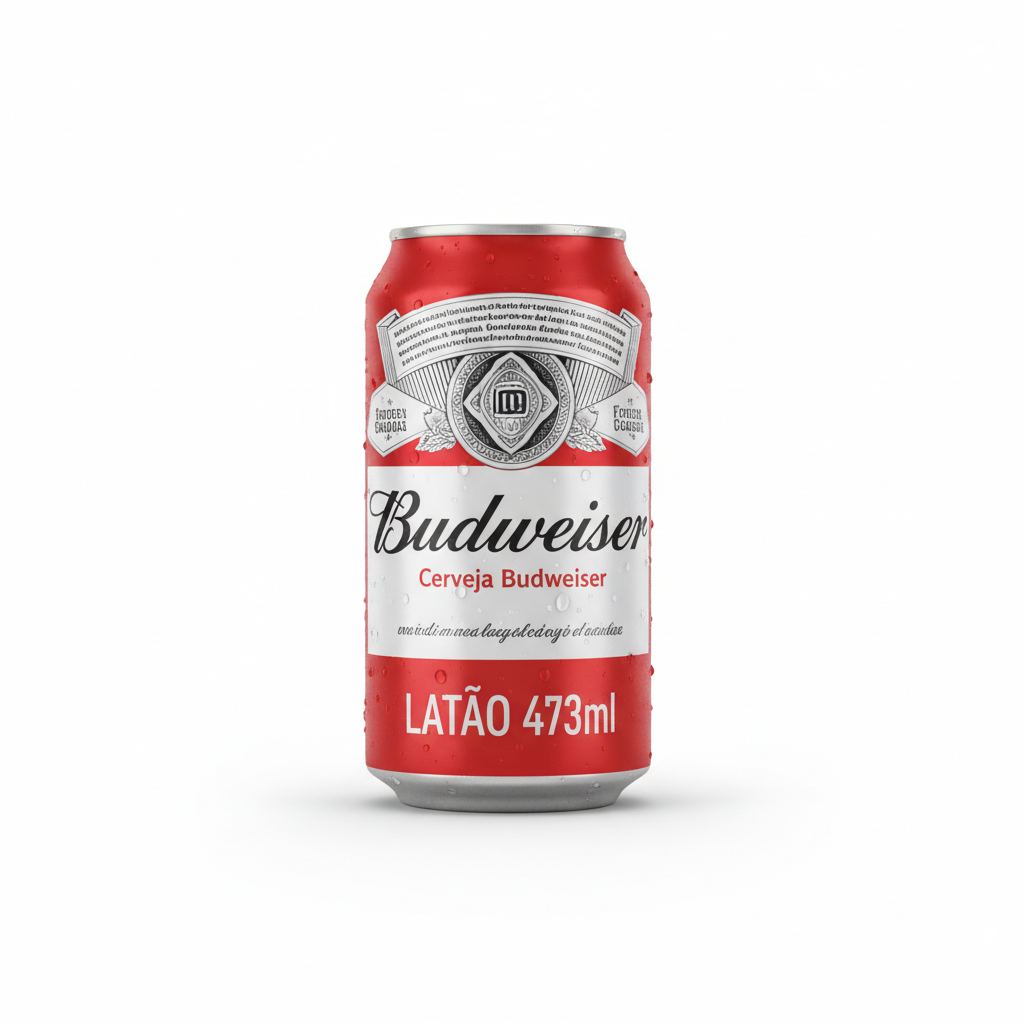 Cerveja budweiser latão 473ml