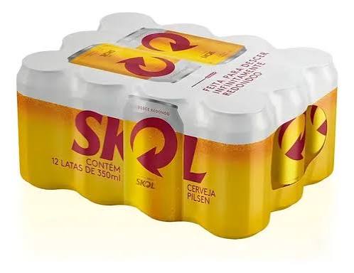 Cerveja Skol lata 12x350ml