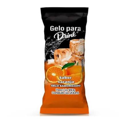 gelo saborizado laranja