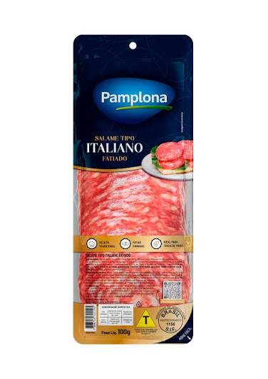 Salaminho italiano fatiado pamplona 100g
